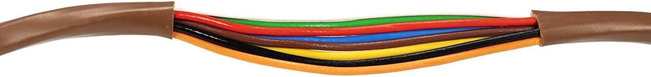 Alt view image 5 of 7 - THE CIMPLE CO - Thermostat Wire 18/8 - Brown - Solid Copper 18 Gauge, 8 Conductor - CL2 (UL Listed) CMR Riser Rated (CL3) - Residential, Commercial and Industrial Rated - 18-8, 50 Feet