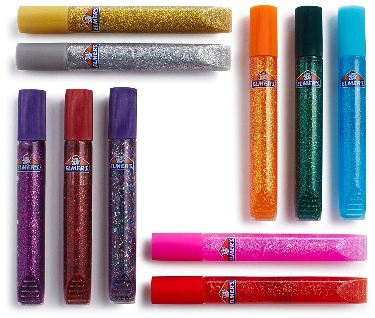 Alt view image 3 of 7 - Elmer’s Rainbow Glitter Glue Pen Set, Assorted Colors, 0.356 Ounces Each, 31 Count - Great For Making Slime