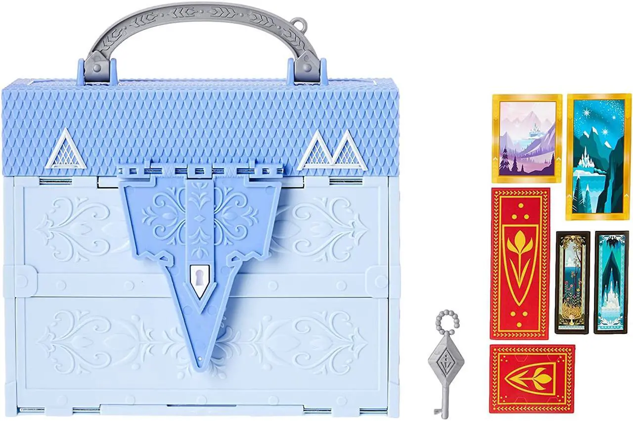Alt view image 3 of 7 - Disney Frozen Pop Adventures Arendelle Castle Playset with Handle, Including Elsa Doll, Anna Doll, & 7 Accessories - Toy for Kids Ages 3 & Up