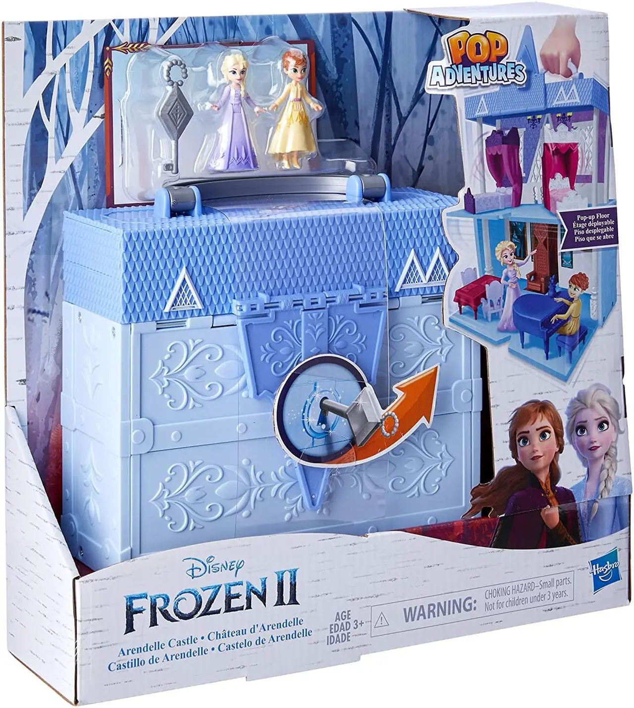 Alt view image 4 of 7 - Disney Frozen Pop Adventures Arendelle Castle Playset with Handle, Including Elsa Doll, Anna Doll, & 7 Accessories - Toy for Kids Ages 3 & Up