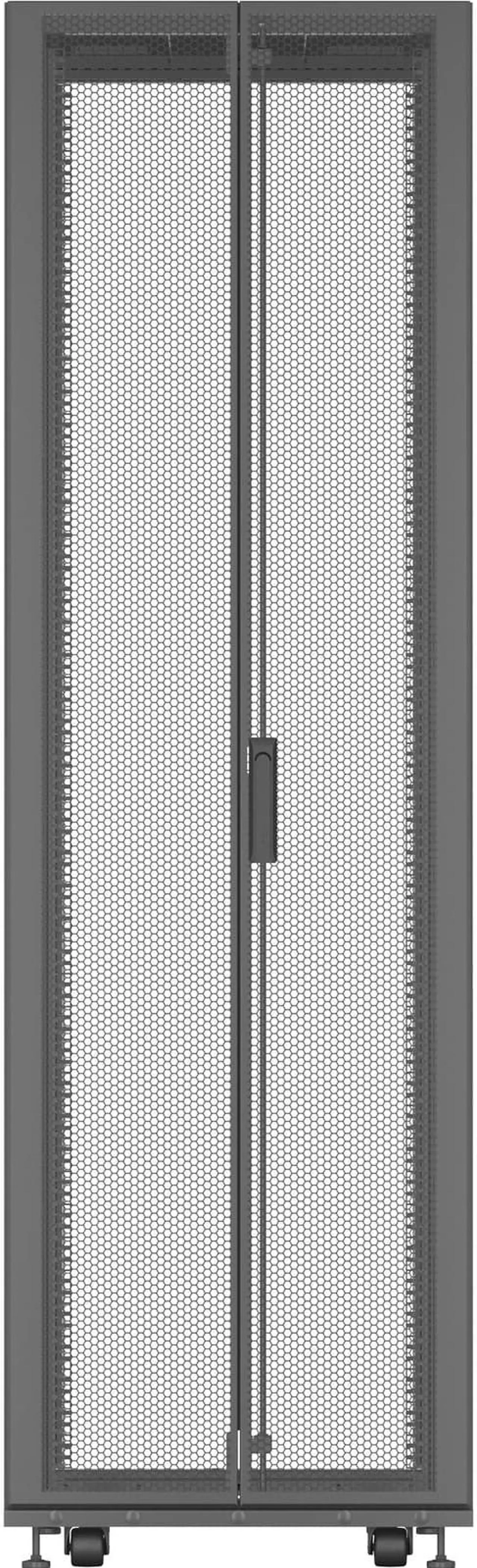 Alt view image 4 of 6 - Liebert VR3100 2000 x 600 x 1100 mm 42U with Doors & Sides & Casters VR Rack - Black