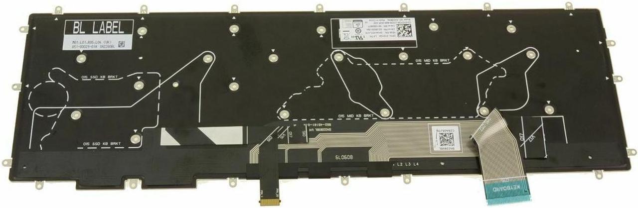 Alt view image 4 of 6 - New SPANISH OEM Alienware m17 m15 Backlit Laptop Keyboard Assembly  YD1G4