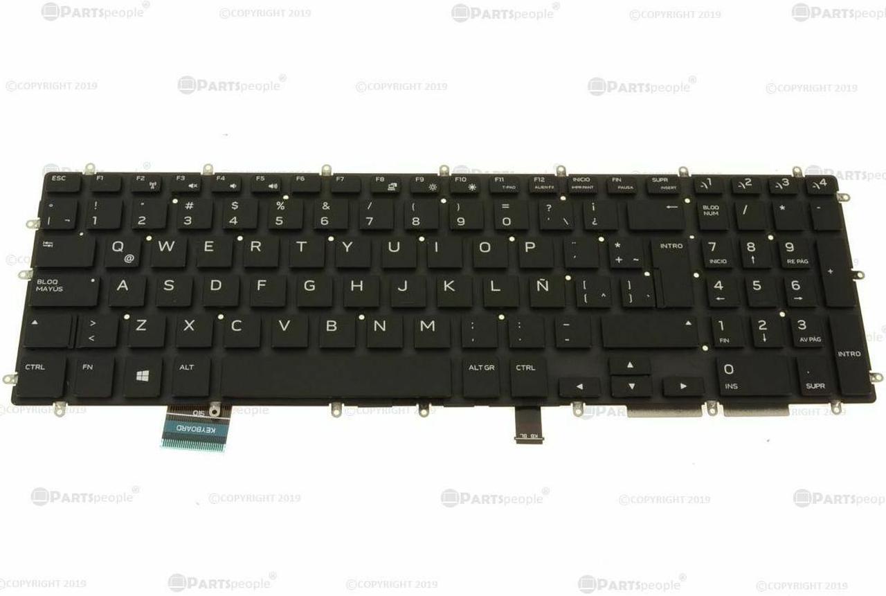 Alt view image 3 of 6 - New SPANISH OEM Alienware m17 m15 Backlit Laptop Keyboard Assembly  YD1G4