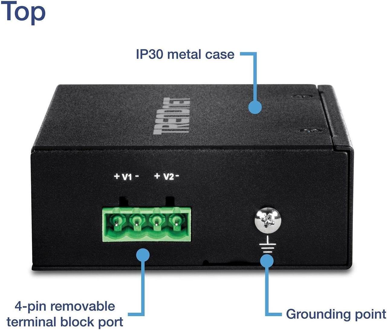 Alt view image 11 of 14 - TRENDnet TI-E50 Ethernet Switch