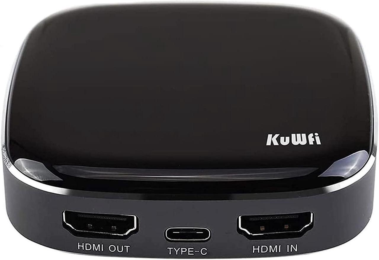 Alt view image 8 of 8 - KuWFi Type-C Capture HDMI Dongle 4K 1080P 60fps HD Video Game Capture Card Streaming Converter Recorder Plug and Play for Xbox/PS4/Switch/DSLR/Camcorders