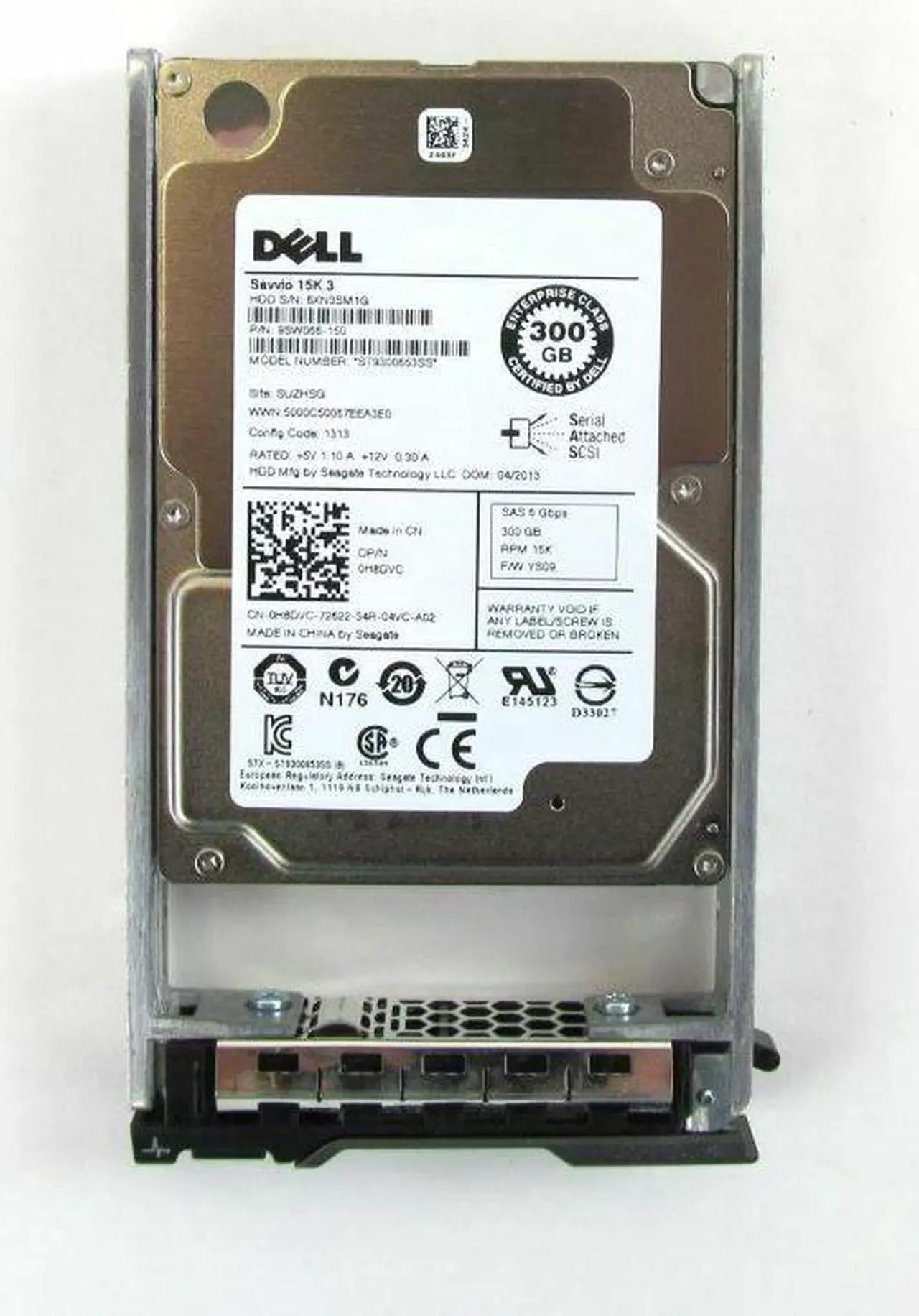 Alt view image 5 of 13 - Dell H8DVC 300GB 15K SAS 2.5" Hard drive