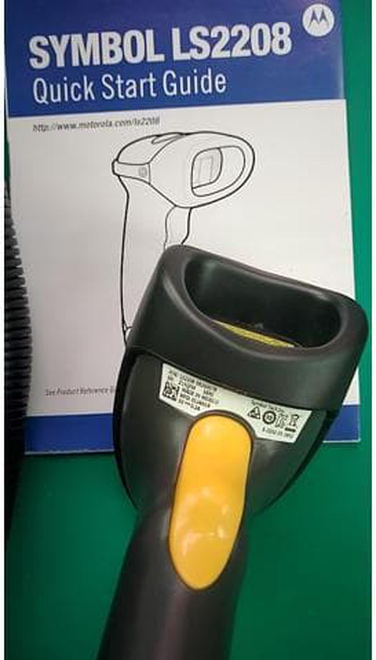 Alt view image 4 of 5 - Symbol LS2208 Series Handheld Barcode Scanner  - USB Kit with Cable and Stand - Black Bar code scanner