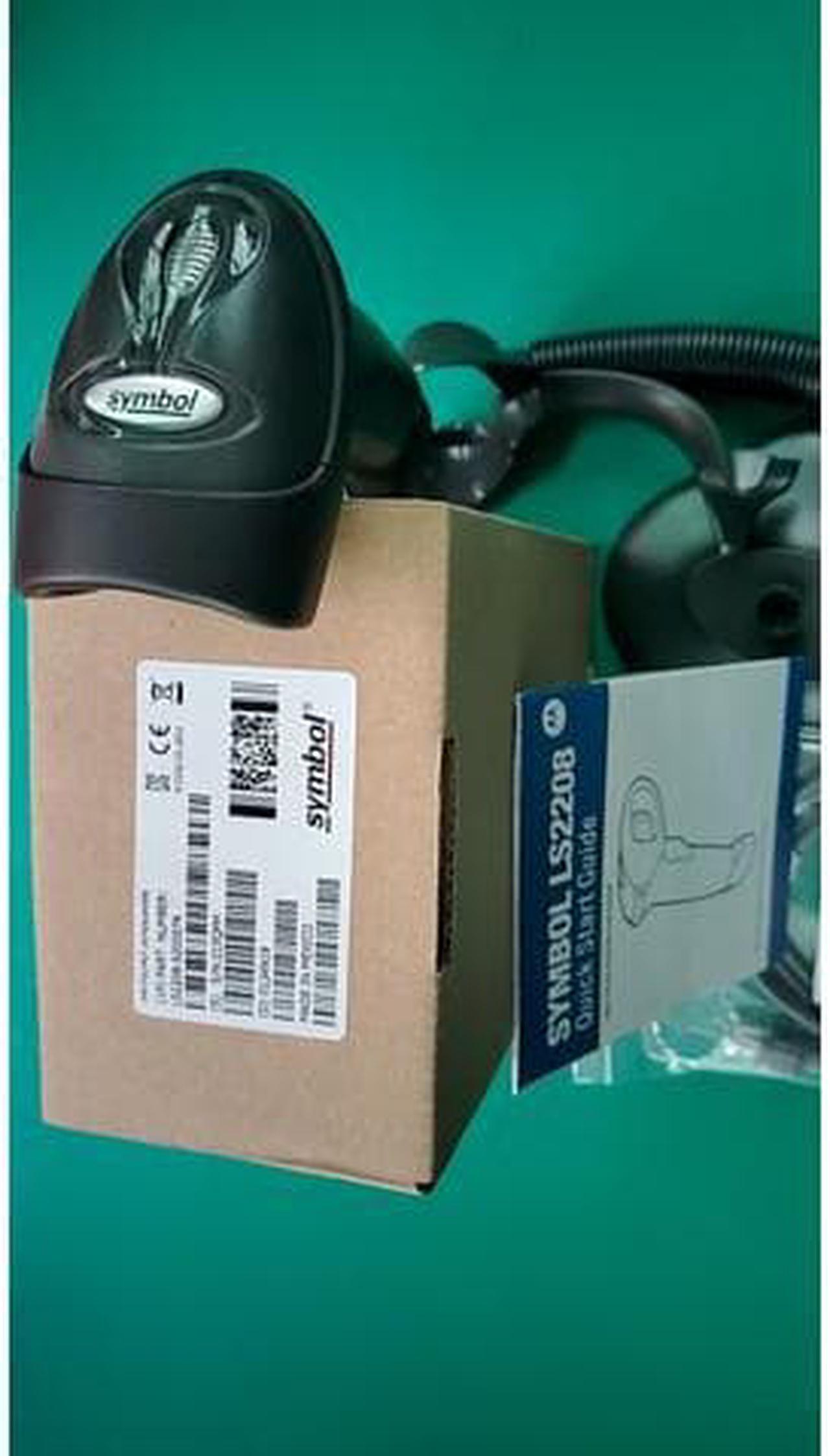 Alt view image 5 of 5 - Symbol LS2208 Series Handheld Barcode Scanner  - USB Kit with Cable and Stand - Black Bar code scanner
