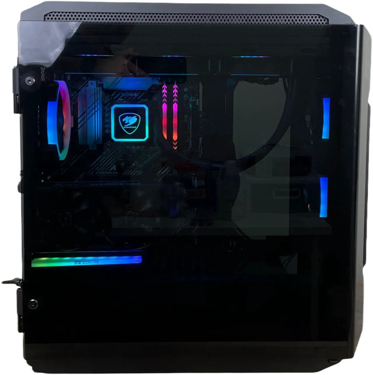 Alt view image 2 of 7 - Cougar Zumwalt Gaming Behemoth | RTX 3090Ti 24GB | i9-12900K | 8TB NVMe | 128GB Ram | 20TB HDD | Water Cooling