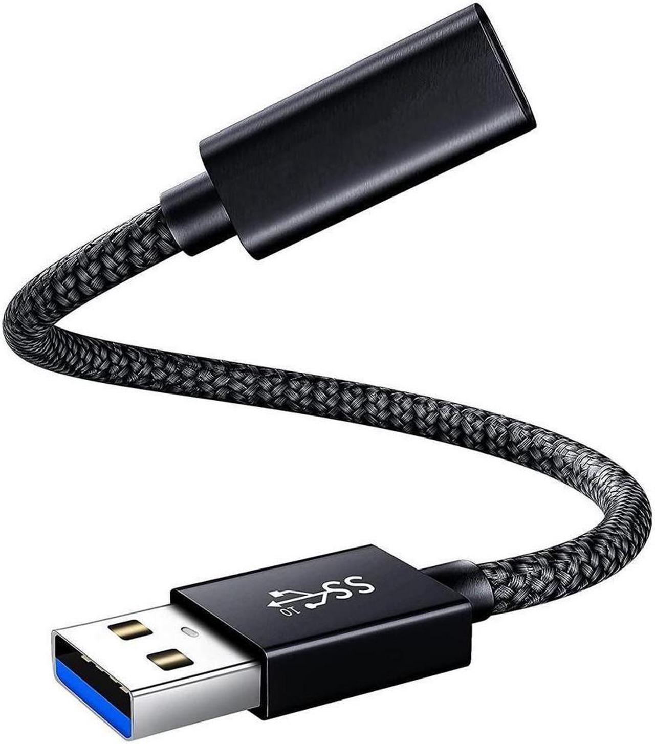 [10Gbps] USB C Female to USB Male Adapter Cable Electop USB 3.1 GEN 2 USB C Converter Support Double Sided 10Gbps Data Transfer & Power Charging USB A 3.1 to USB-C Cable