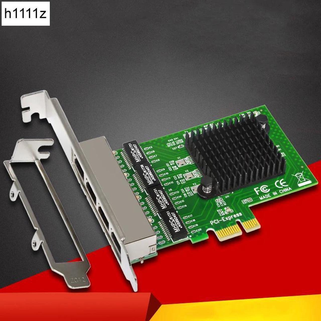 Network Cards Network/Ethernet/Lan Adapter PCI E Network Card Realtek RJ45 Internet Ethernet Gigabit 4 Port Network Card