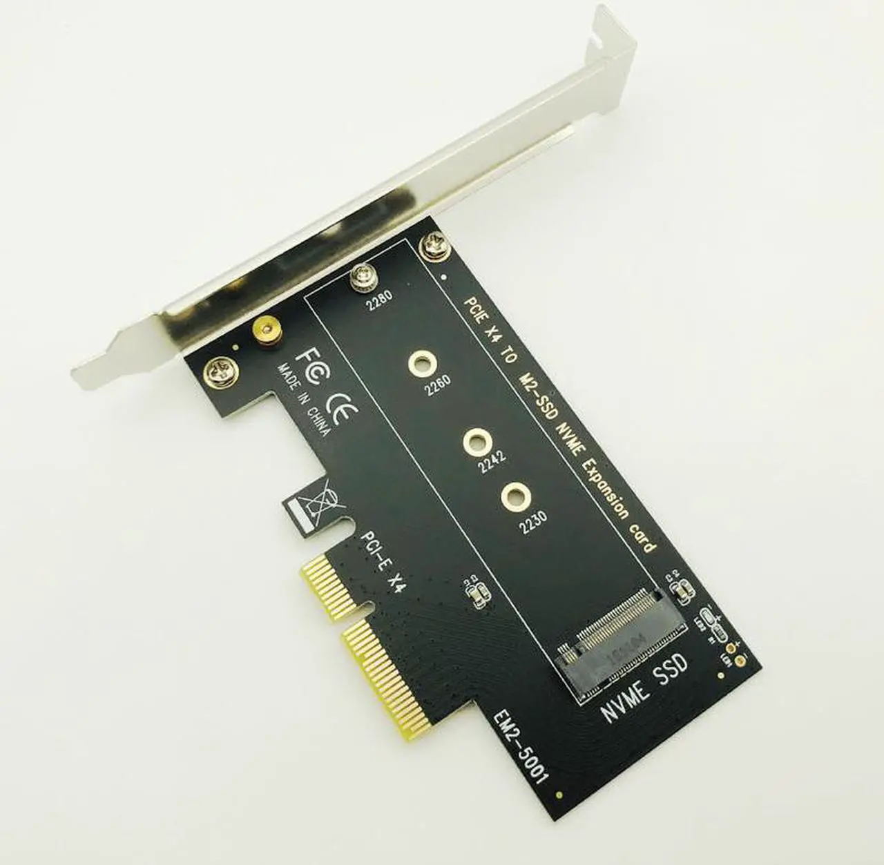 Alt view image 2 of 6 - PCIE to M2 Adapter M.2 PCI Express Raiser NVME SSD M2 PCIE Adapter SSD M2 Riser Card PCIE3.0 X4 for Mac Pro