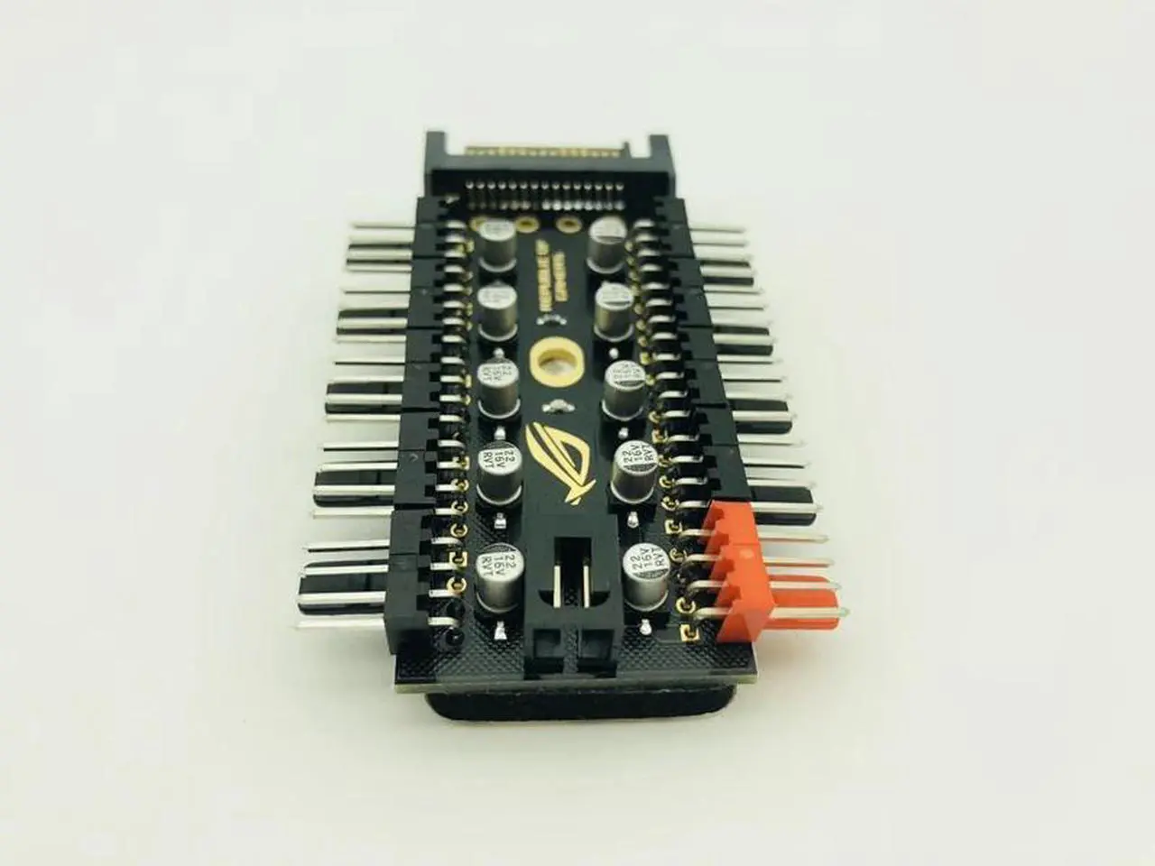 Alt view image 3 of 6 - 1 to 10 PC Cooling Fan Hub Splitter LED Cable PWM SATA 12V Power Supply Speed Controller Adapter For Bitcoin Miner Mining