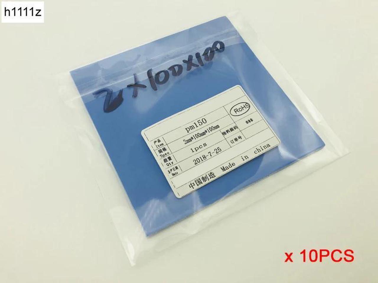 10PCS 100mm*100mm*2mm CPU Heatsink Cooling Conductive Silicone Pad Thermal Pad