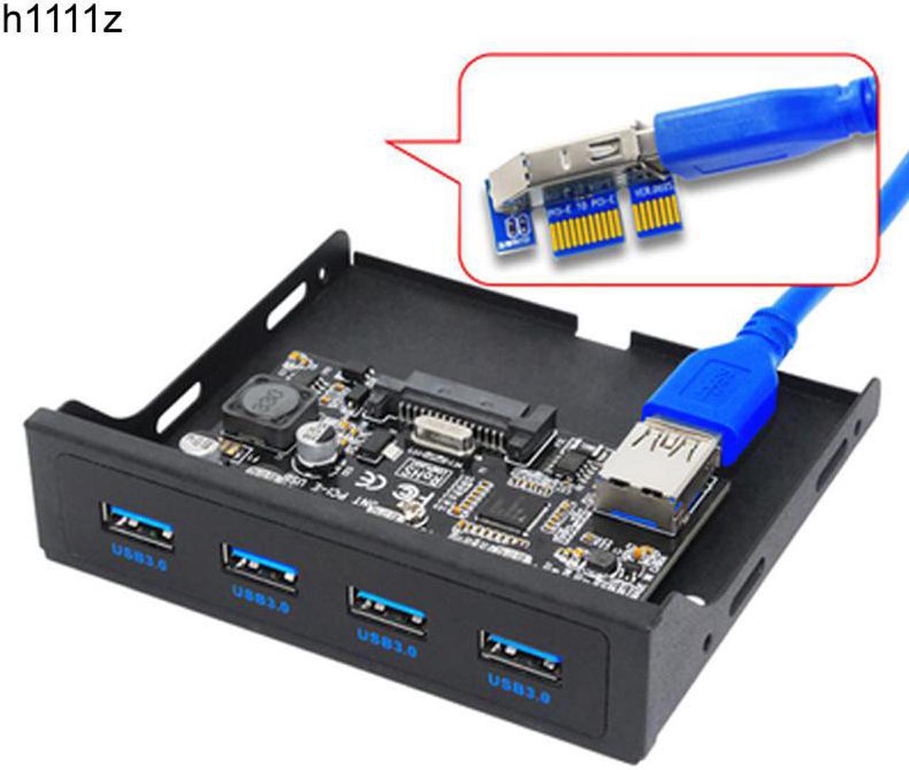 PCI E to USB 3.0 PC Front Panel USB Expansion Card PCIE USB Adapter 3.5" Floppy USB3.0 Front Panel Bracket PCI Express x1 Riser