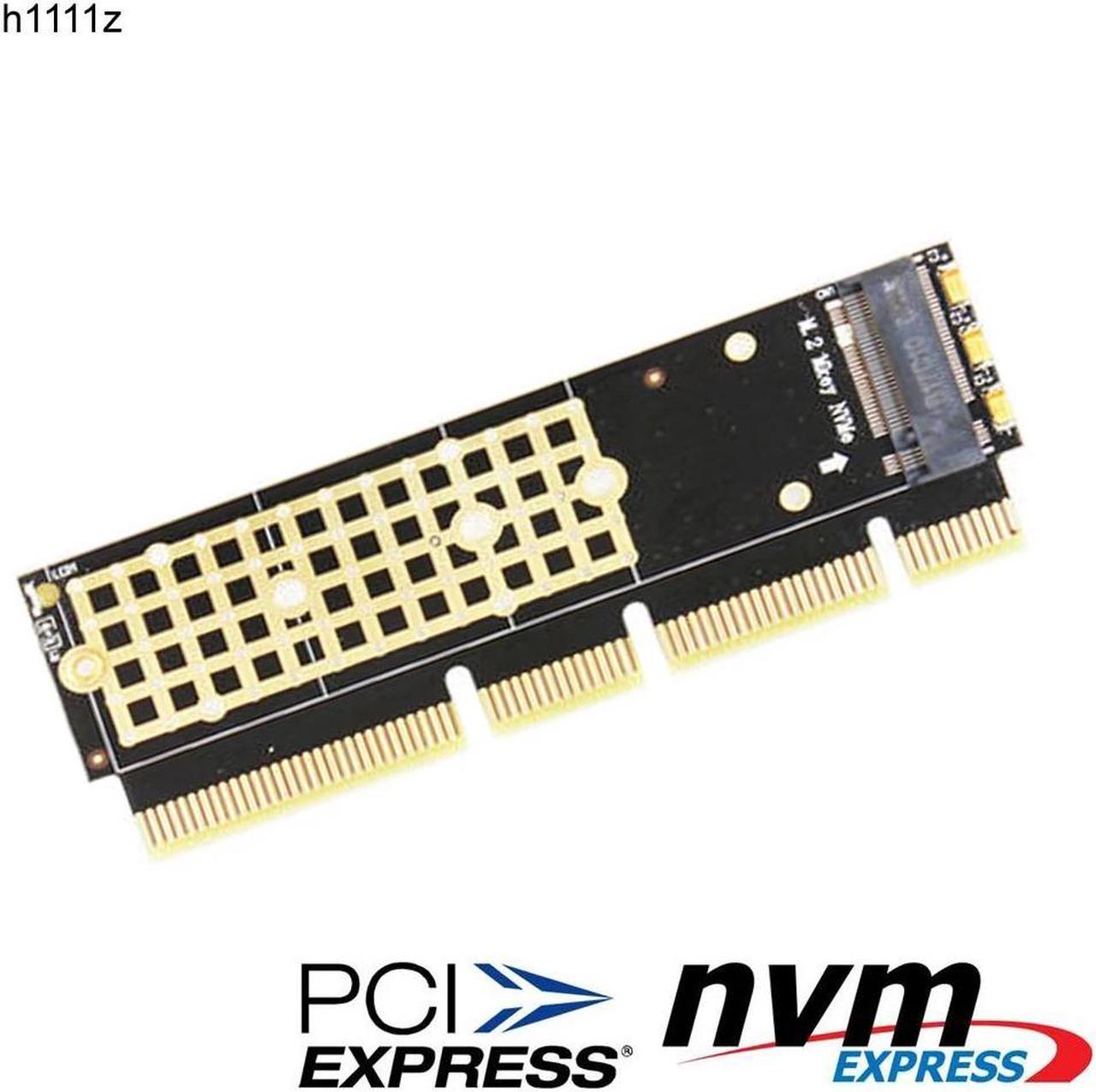 M.2 NGFF NVMe SSD to PCI E 3.0 X4 X8 X16 Adapter M2 NGFF Key M PCI Express Extender Card Heat Sink Radiator for 1U 2U Servers PC