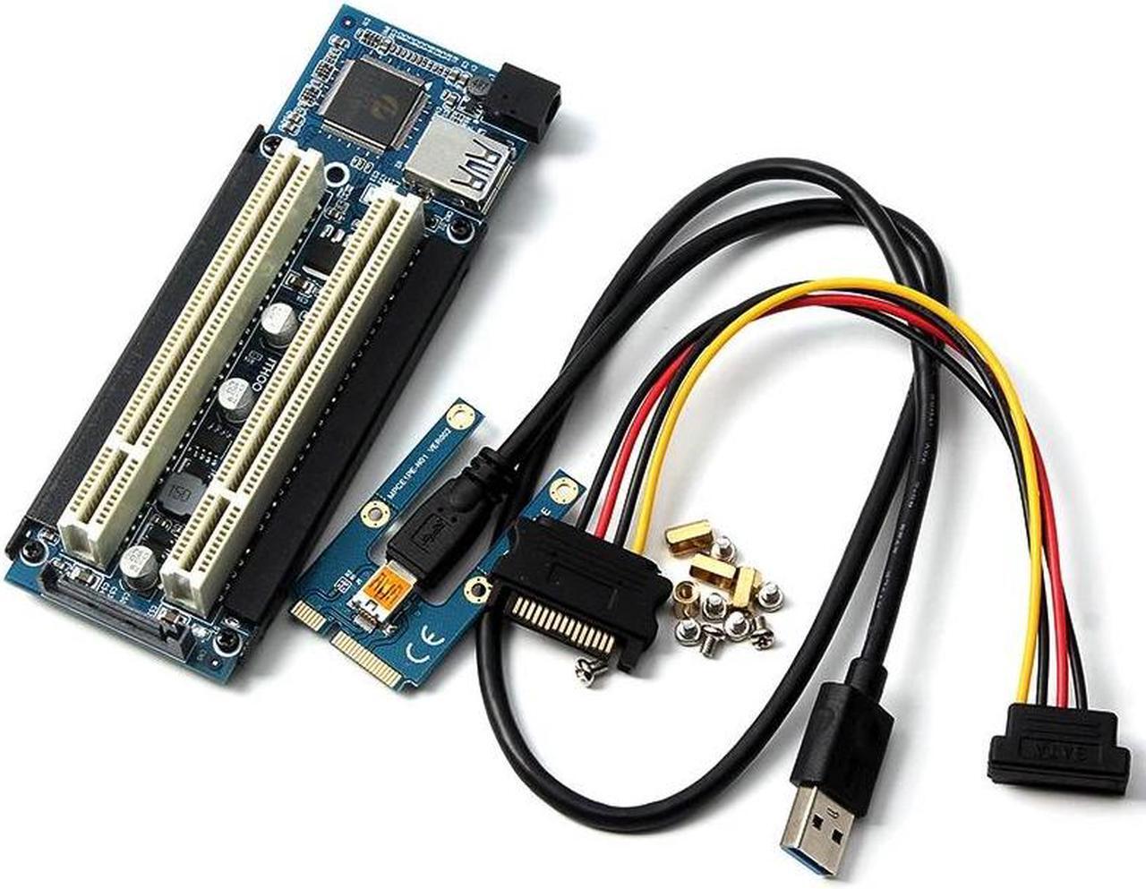 Alt view image 6 of 6 - Mainboard CPU Graphics Card Extention Cables PCI-E 1X to 16X Extender Riser Card SATA 4P Power Cable 4P Adapter Cable
