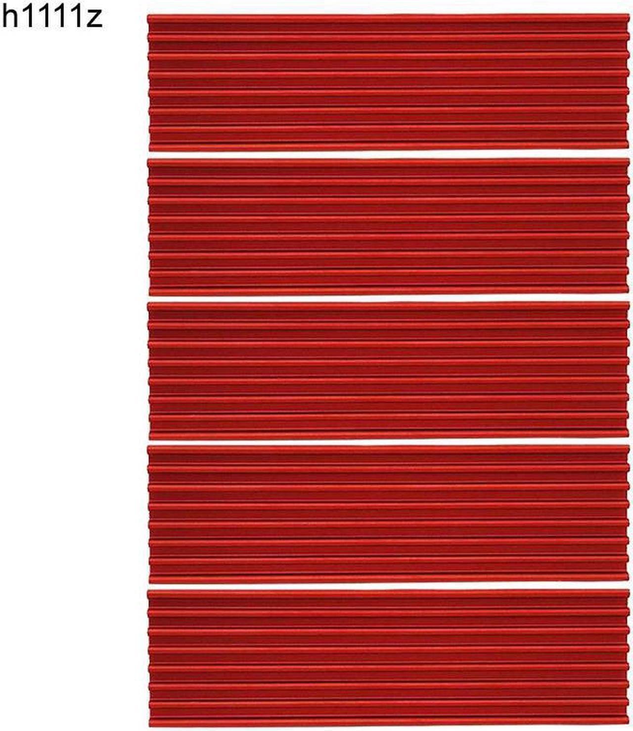 5PCS M.2 Heatsink SSD Aluminium Alloy PCI E NVMe M.2 2280 SSD Heatsinks Radiator PC Cooling Heat Dissipation Radiator Red Color