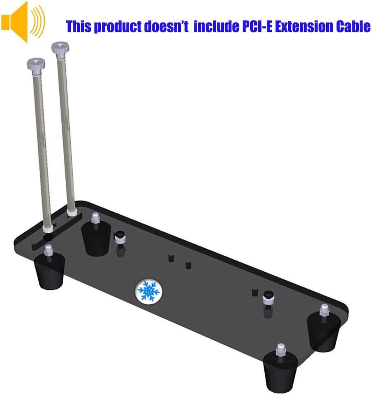 DIY ATX Case Graphics Cards Stand PCI E External Built in Kickstand Mounting Bracket for PCIE x1 x4 x16 Riser Cable R L Version