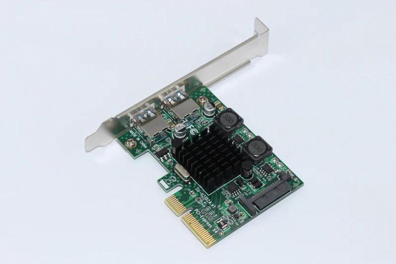 2Port USB 3.1 PCI Express Card USB3.1 SuperSpeed 10Gbps USB 3.1 PCI E Expansion Card Adapter for Desktop Computer Components