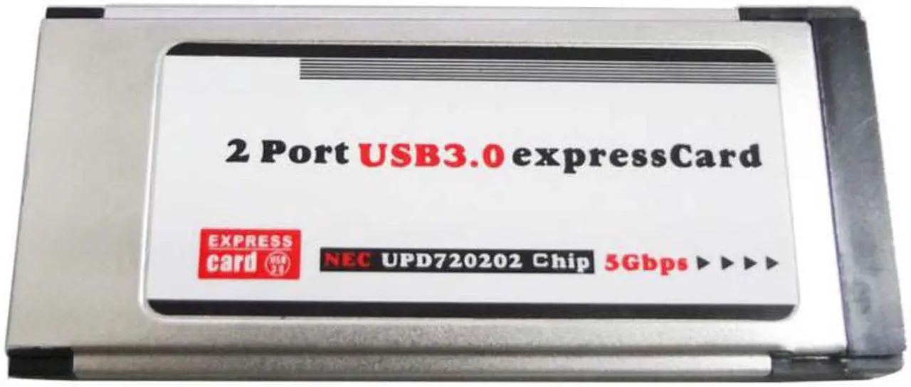 Main image of Express to USB 3.0 ExpressCard Adapter 5 Gbps PCMCIA Dual 2 Ports for NEC Chipset 34 MM Slot Express Card Converter
