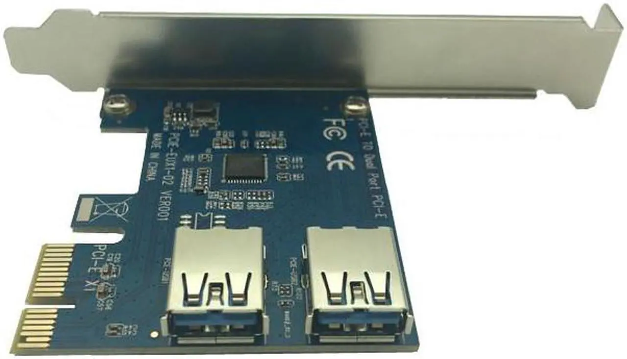 Alt view image 5 of 6 - Mainboard CPU Graphics Card Extention Cables PCI-E 1X to 16X Extender Riser Card SATA 4P Power Cable 4P Adapter Cable