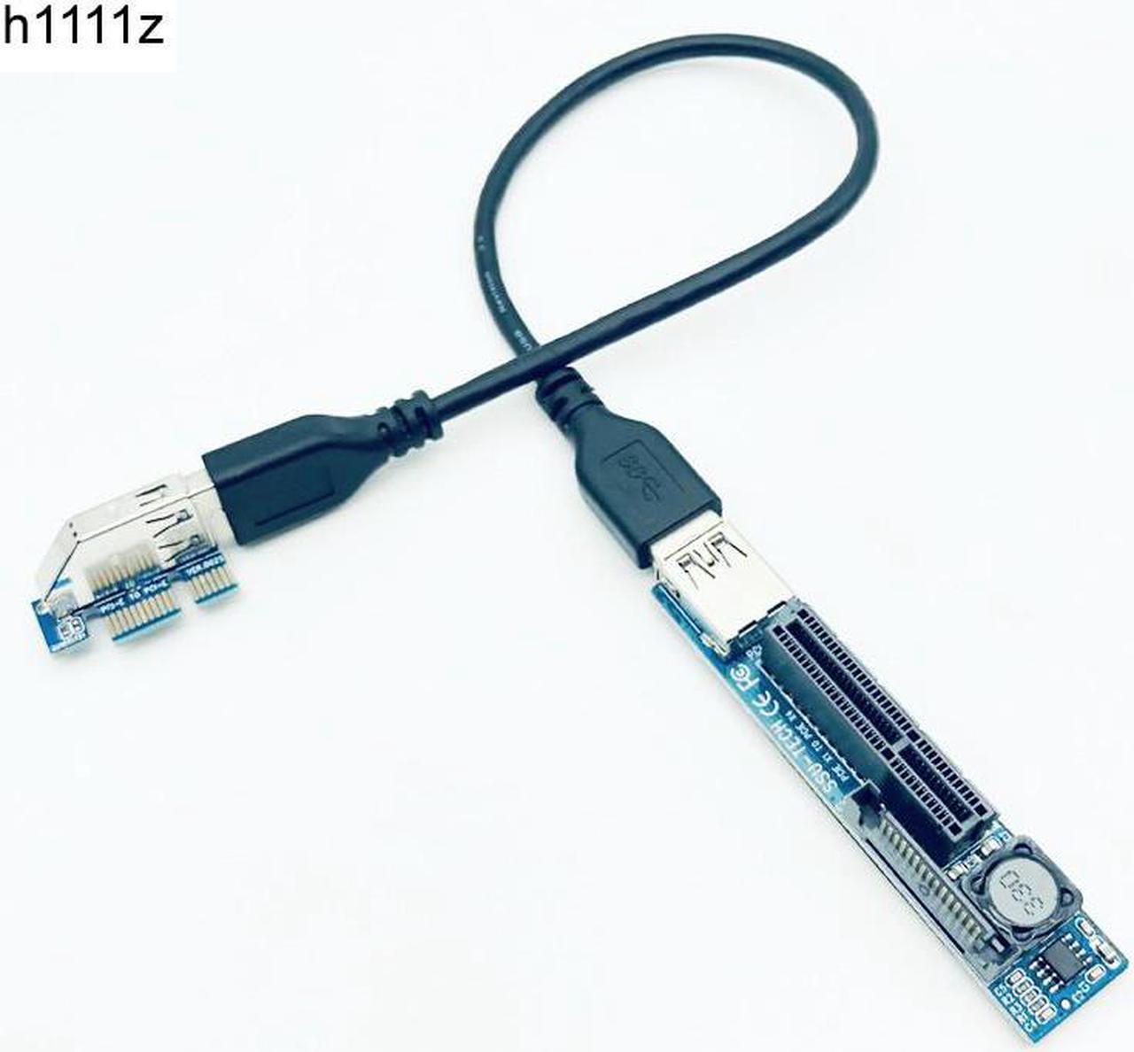 PCI E Riser PCIE PCI Express X1 to X4 Riser PCI E Riser Card Extend Adapter with 30CM USB3.0 Extension Cable