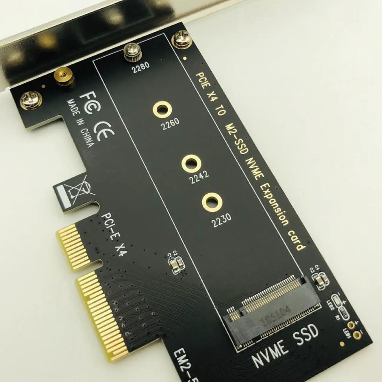 Alt view image 5 of 6 - PCIE to M2 Adapter M.2 PCI Express Raiser NVME SSD M2 PCIE Adapter SSD M2 Riser Card PCIE3.0 X4 for Mac Pro