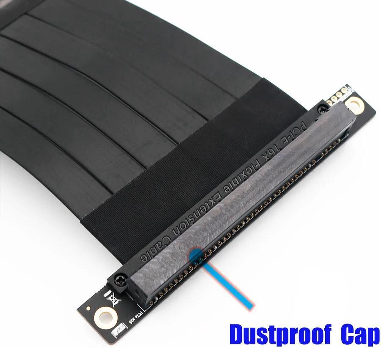 Alt view image 3 of 4 - PCI E 16x To 16x Riser Extender PCIe Mining Cable For Gen3.0 PHANTEKS ENTHOO Evolv Shift PH ES217E/XE PK 217E/XE ITX Motherboard