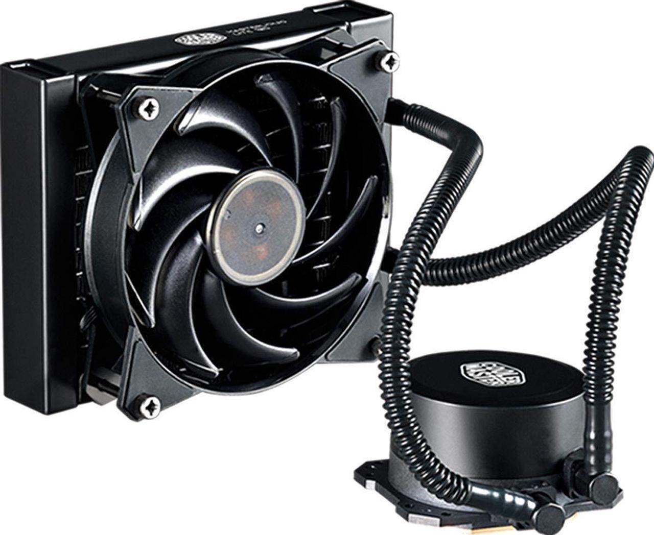 Cooler Master MasterLiquid Lite 120 CPU Liquid Cooler '120mm Radiator, 1x MasterFan Pro 120 AB PWM Fan, White LED' MLW-D12M-A20PW-R1