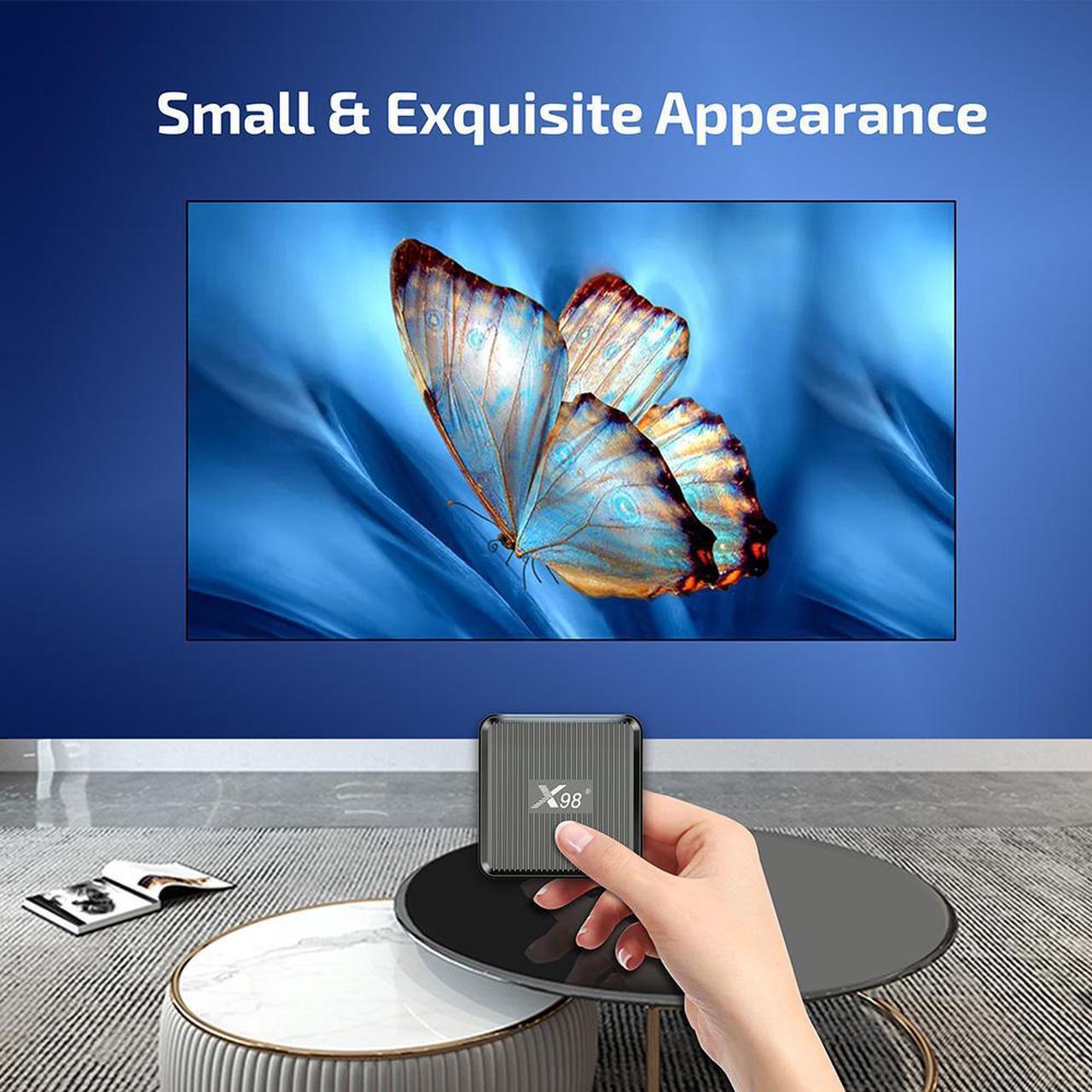 Alt view image 7 of 7 - X98Q TV Box Android 11.0 Amlogic S905W2 Quad Core 2G16G X98 TVbox  AV1 2.4G 5G Wifi 4K HDR Youtube Media Player Set Top Box