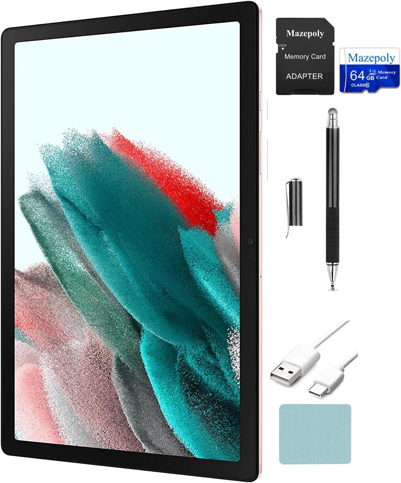 Main image of Samsung Electronics Galaxy Tab A8 Android Tablet, 10.5'' LCD Screen, 64GB Storage, Pink Gold with Mazepoly Accessories