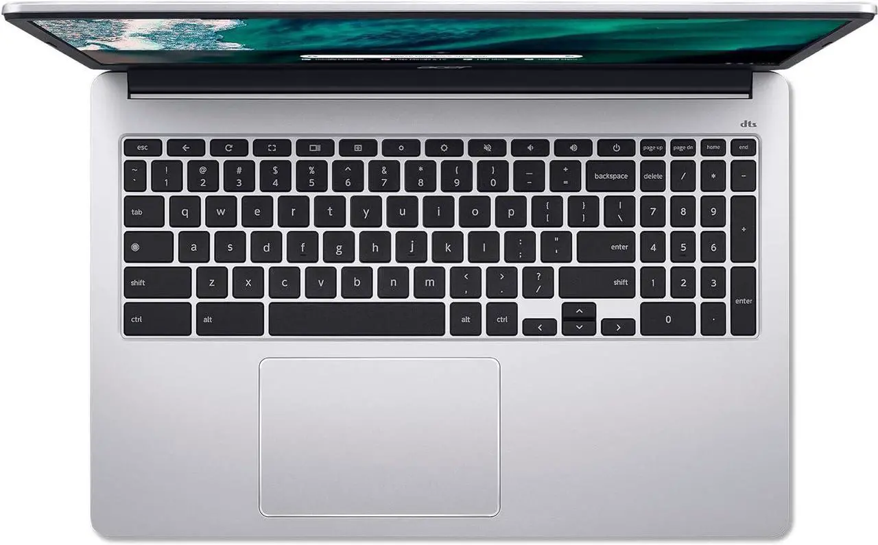 Alt view image 7 of 7 - Acer Chromebook 315 (2023) Laptop, 15.6" FHD IPS Display, Intel Celeron N4500, 4GB RAM, 64GB eMMC, Pure Silver, Chrome OS, Wi-Fi 6, Protective Sleeve Included + Mazepoly Accessories