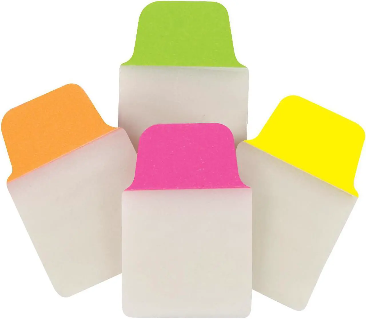 Alt view image 7 of 18 - Ultra Tabs Repositionable Tabs 1 x 1.5 Neon:Green Orange Pink Yellow 80/Pk