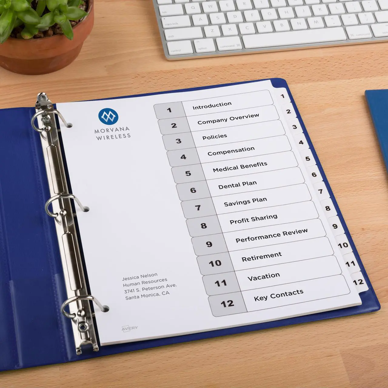 Alt view image 6 of 15 - Avery Ready Index 12 Tab Dividers, Customizable TOC, 6 Sets (11824)