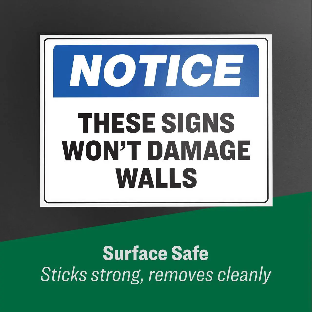 Alt view image 7 of 10 - Avery 61514 (7278261514) Surface Safe Sign Labels, 3.50" x 5.00", Removable Adhesive, Water & Chemical Resistant, Pack of 60