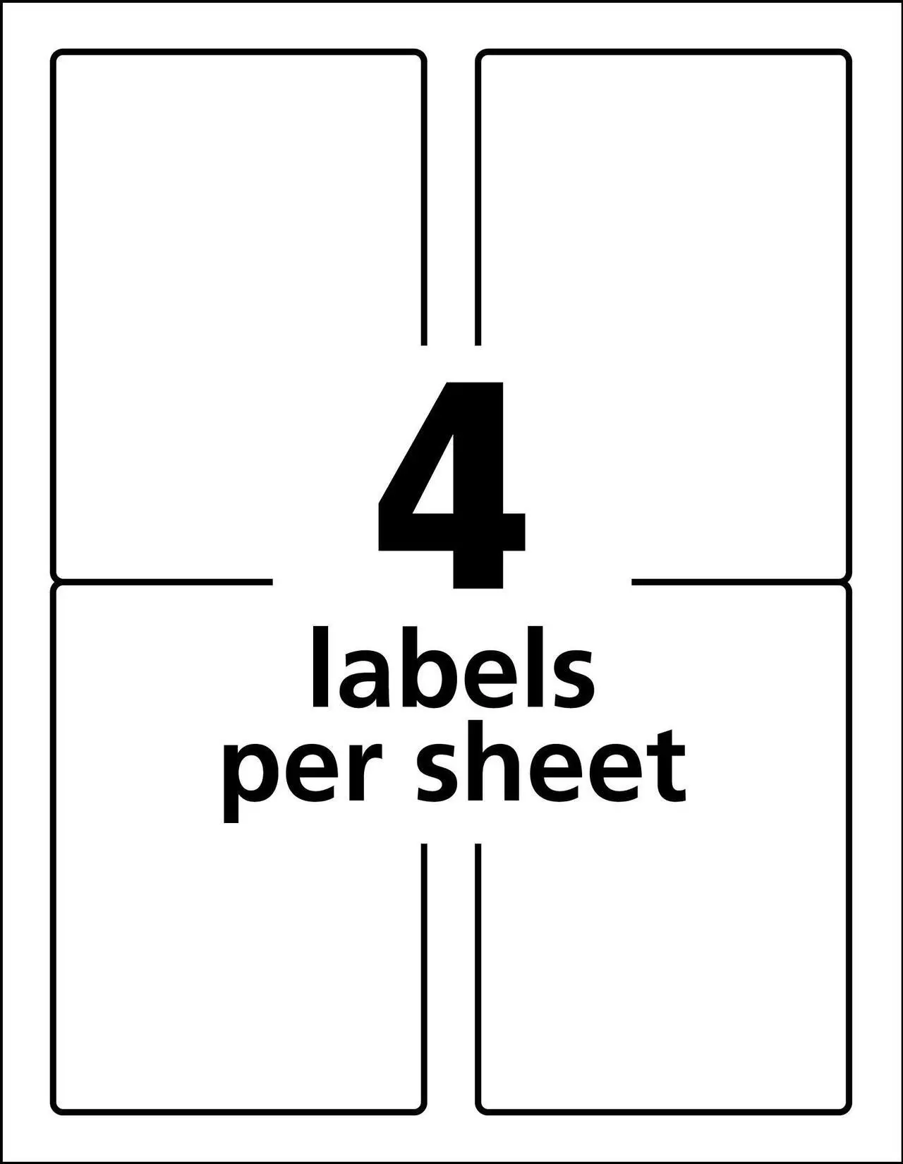 Alt view image 10 of 15 - Avery Durable ID Labels, TrueBlock Technology, Permanent Adhesive, 5” x 3-1/2”, 200 Labels (61532)