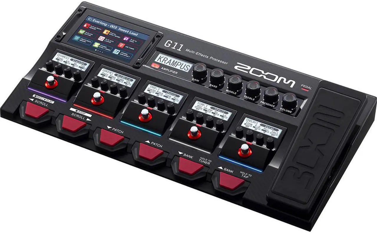 Alt view image 4 of 19 - Zoom G11 Multi-Effects Processor for Electic Guitar