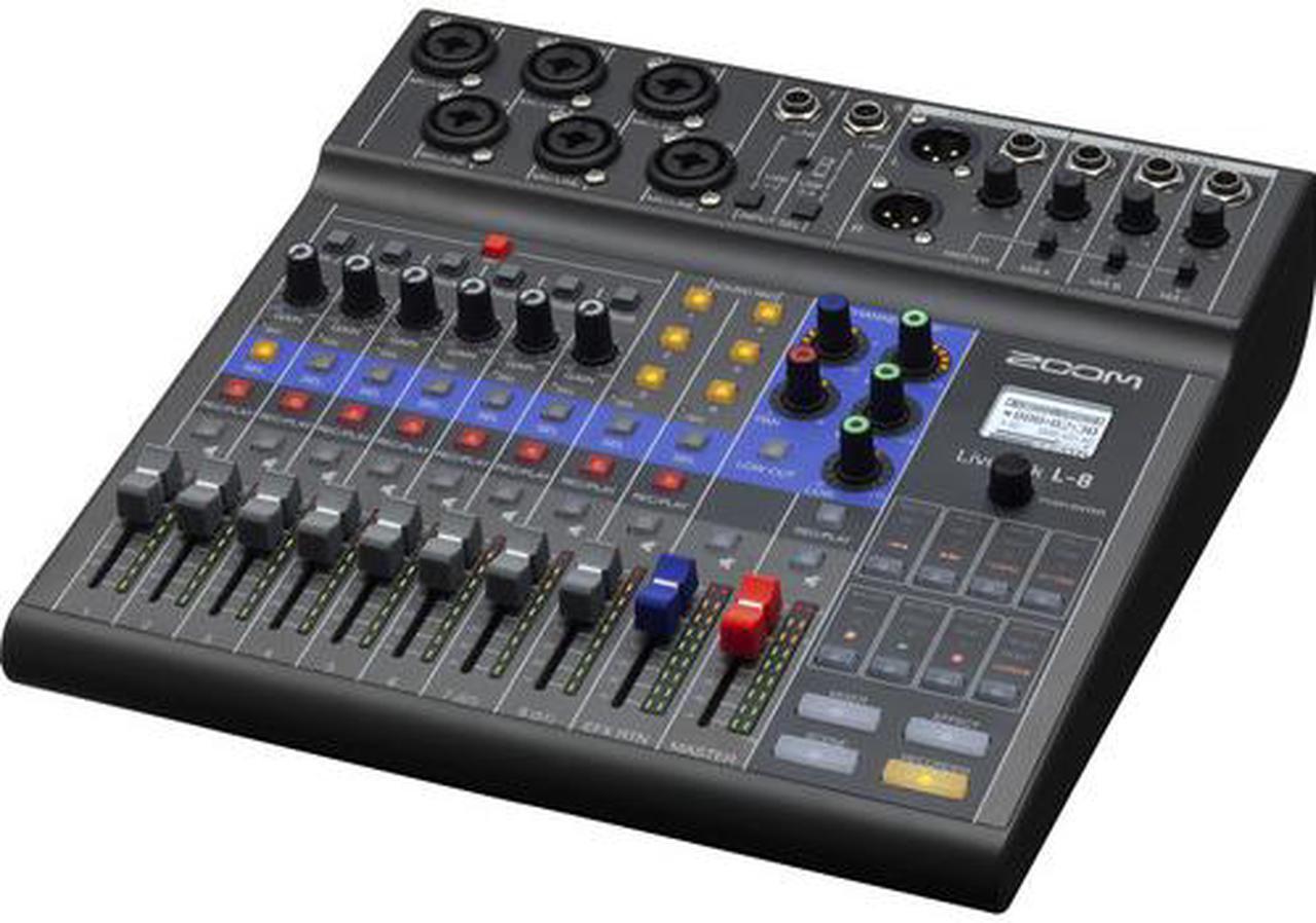 Alt view image 3 of 20 - Zoom LiveTrak L-8 Portable 8-Channel Digital Mixer and Multitrack Recorder