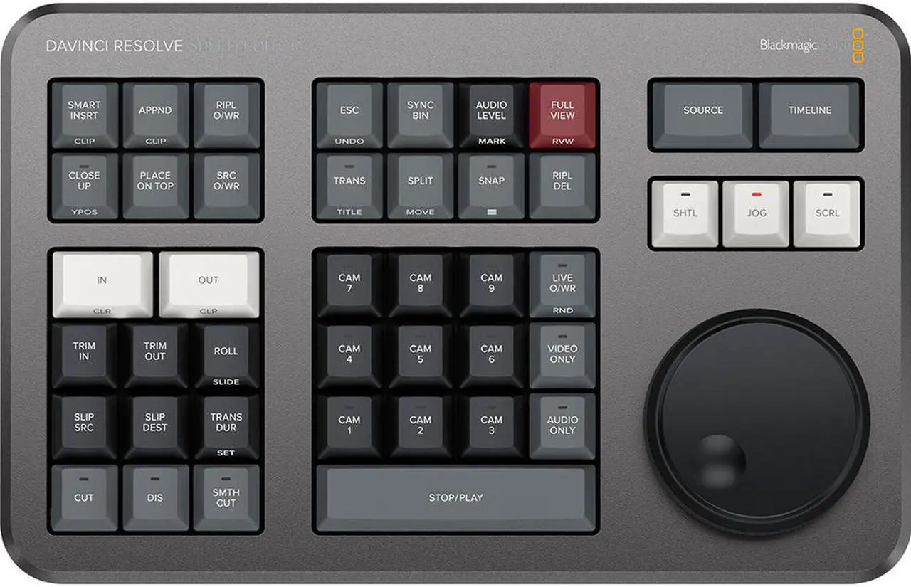 Alt view image 2 of 11 - Blackmagic Design DaVinci Resolve Speed Editor Bundle with DaVinci Resolve 17 Studio (Dongle)