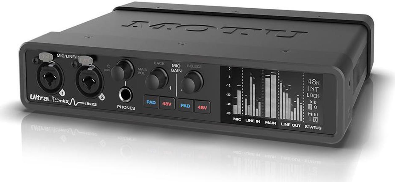 Alt view image 5 of 13 - Motu UltraLite-mk5 18x22 USB Audio Interface with DSP, Mixing and Effects