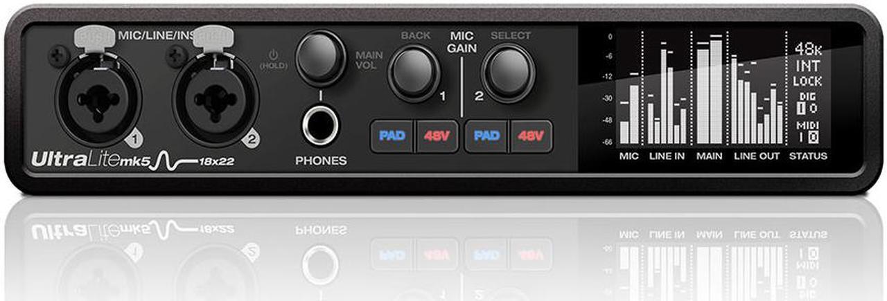 Alt view image 2 of 13 - Motu UltraLite-mk5 18x22 USB Audio Interface with DSP, Mixing and Effects