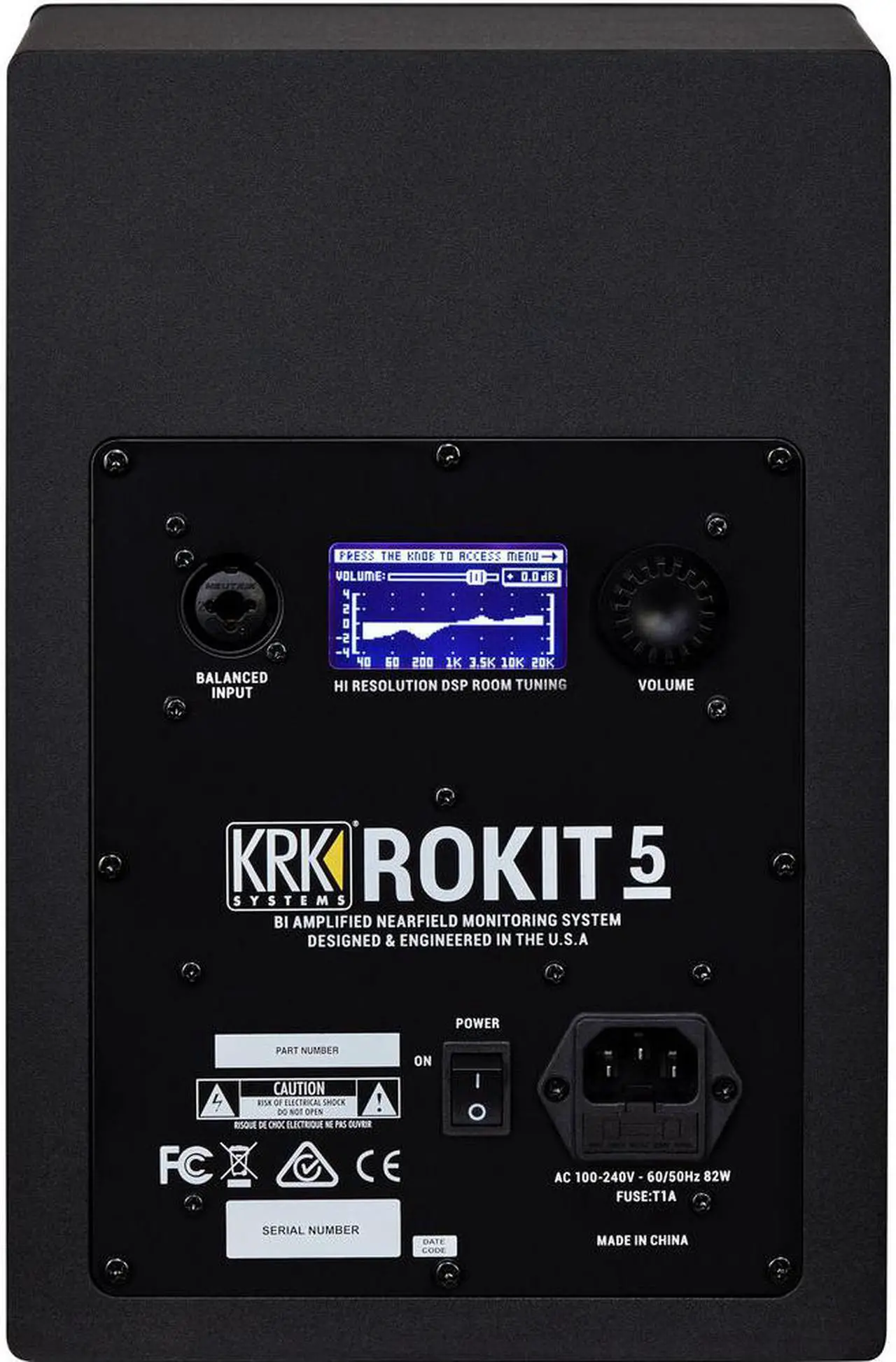 Alt view image 4 of 7 - KRK ROKIT 5 G4 5" 2-Way Studio Monitor (Pair) Bundle with Studio Monitor Stands (Pair), 2x Small Pad & 2x XLR Cable