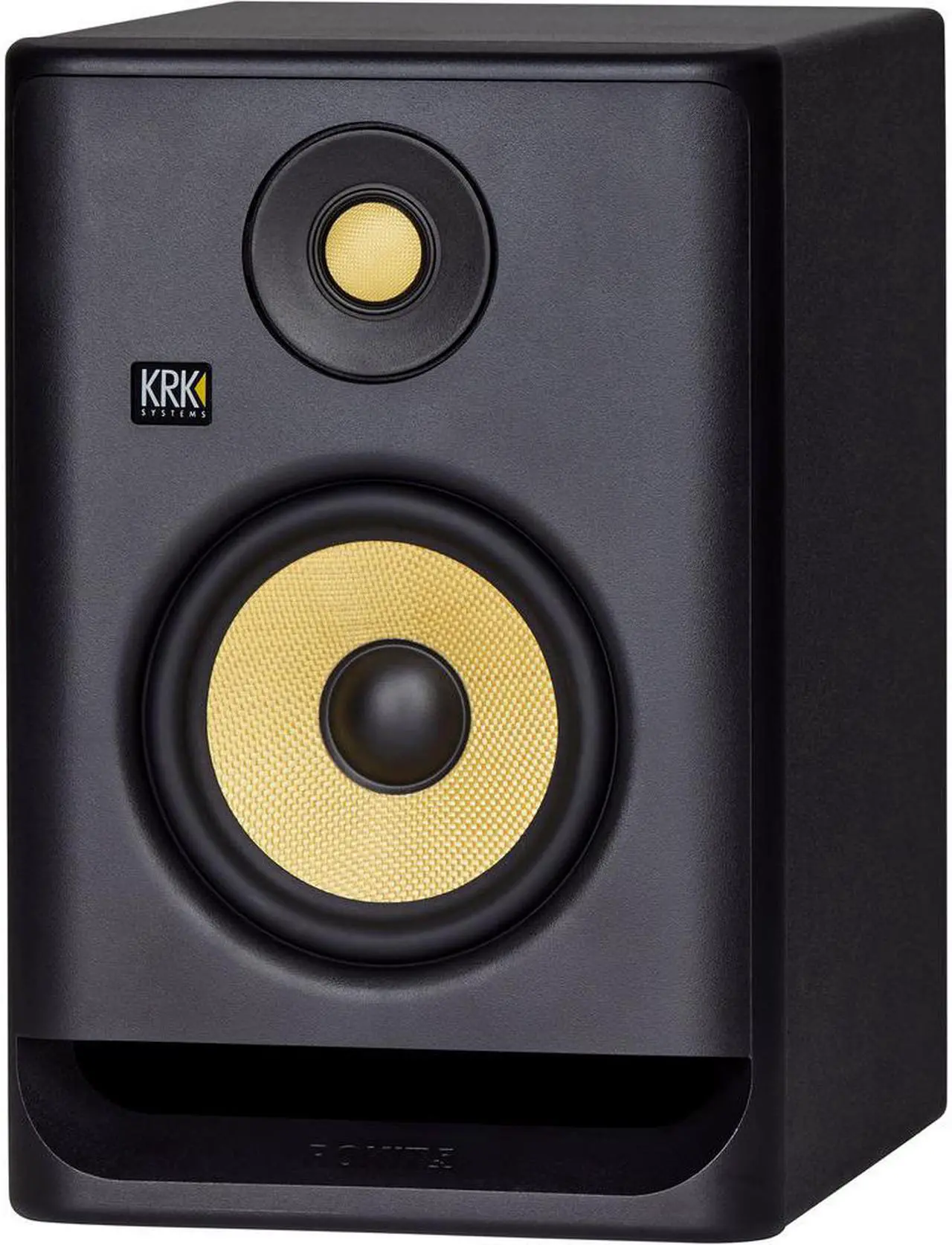 Alt view image 3 of 7 - KRK ROKIT 5 G4 5" 2-Way Studio Monitor (Pair) Bundle with Studio Monitor Stands (Pair), 2x Small Pad & 2x XLR Cable