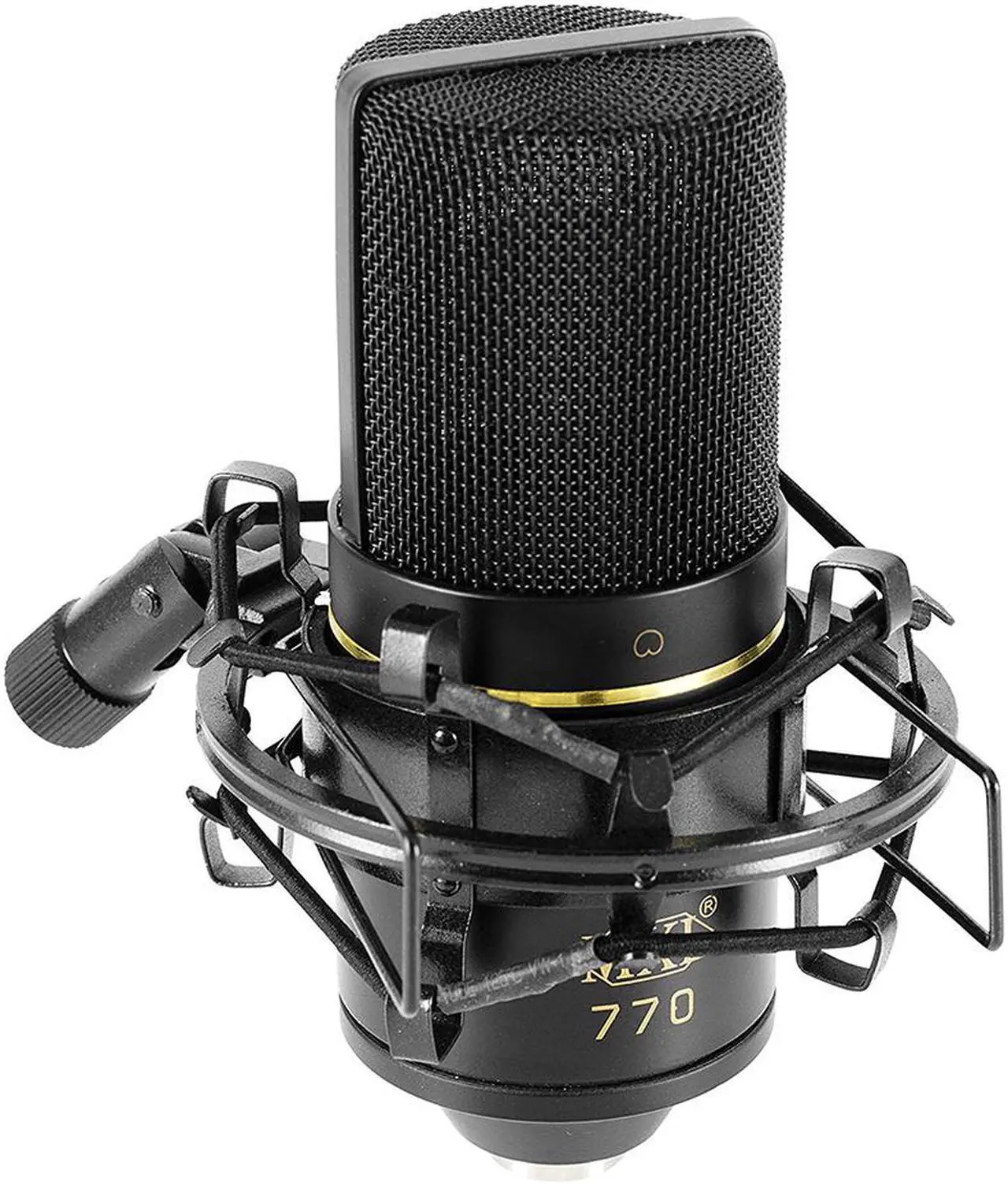 Alt view image 5 of 7 - Motu M4 4x4 USB Audio Interface with MXL 770 Cardioid Microphone (Black), HPC-A30 Studio Monitor Headphones & XLR Cable Bundle