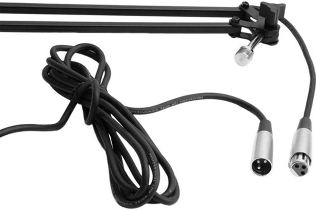 Alt view image 3 of 3 - On-Stage MBS5000 Broadcast/Webcast Boom Arm with XLR Cable