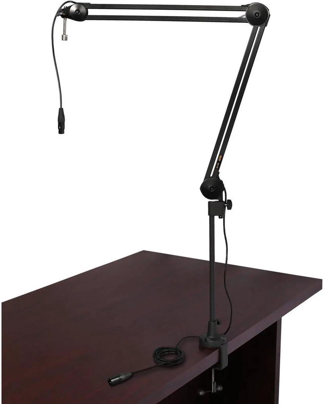 Alt view image 7 of 7 - Rode PodMic Dynamic Podcasting Microphone Bundle with Rode AI-1 Studio-Quality USB Audio Interface and Auray BAI-2X Two-Section Broadcast Arm