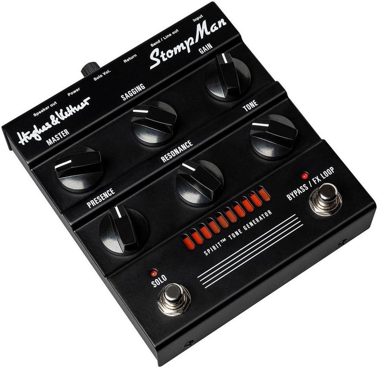 Alt view image 3 of 5 - Hughes & Kettner StompMan Guitar 50-watt Amplifier Pedal Bundle with Polsen HPC-A30-MK2 Studio Monitor Headphones