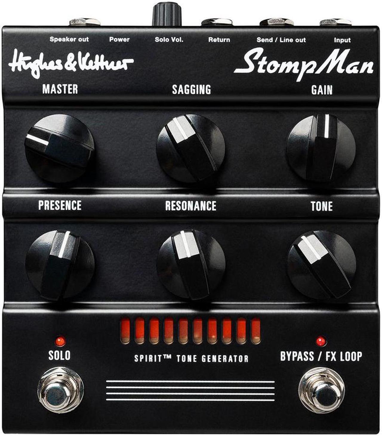 Alt view image 4 of 5 - Hughes & Kettner StompMan Guitar 50-watt Amplifier Pedal Bundle with Polsen HPC-A30-MK2 Studio Monitor Headphones