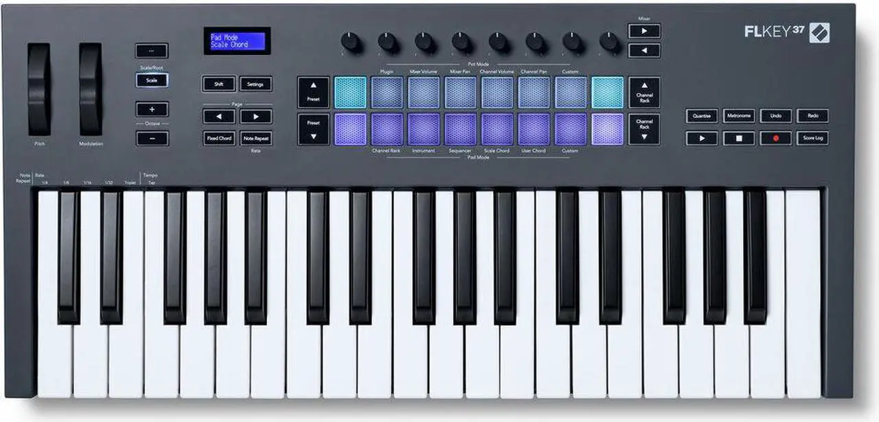 Alt view image 5 of 15 - Novation FLkey 37 USB MIDI Keyboard Controller for FL Studio (37-Key)